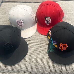 New Era Black, Red, and Gray San Francisco Giants Hats Collection